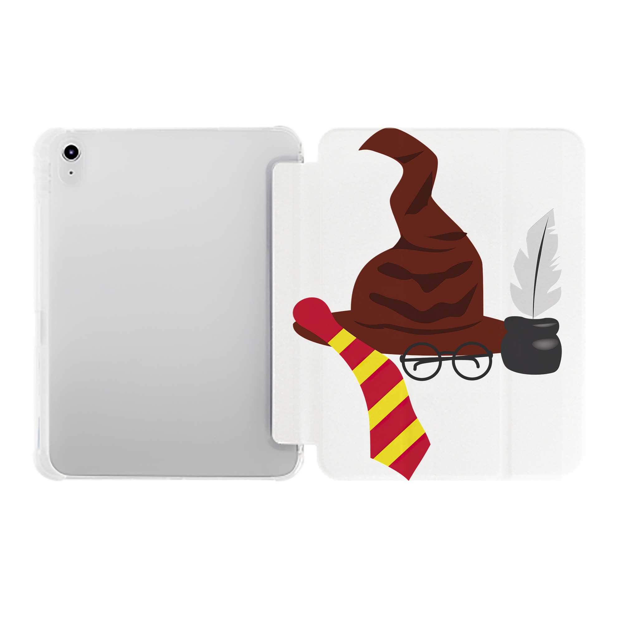 （画像用） Harry Potter ハリー・ポッターシリーズ IPad ケース ペン収納付き 三つ折りスタンド PUレザー×シリコン 対応機種9.5/10.5/10.9インチ